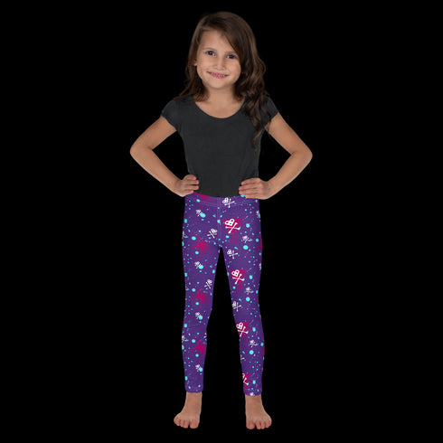Heart Skull Splatter - Kid's Leggings