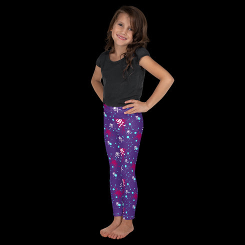 Heart Skull Splatter - Kid's Leggings