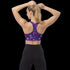 Heart Skull Splatter - Longline Sports Bra