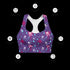 Heart Skull Splatter - Longline Sports Bra