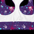 Heart Skull Splatter - Longline Sports Bra
