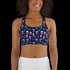 Neon Space Skulls - Sports Bra