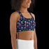 Neon Space Skulls - Sports Bra