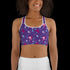 Heart Skull Splatter - Sports Bra