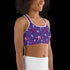 Heart Skull Splatter - Sports Bra