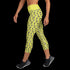 Dino Fossils Print - Yoga Capri Leggings