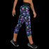 Neon Space Skulls - Yoga Capri Leggings