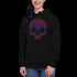 Neon Lines Skull - Adult Hoodie