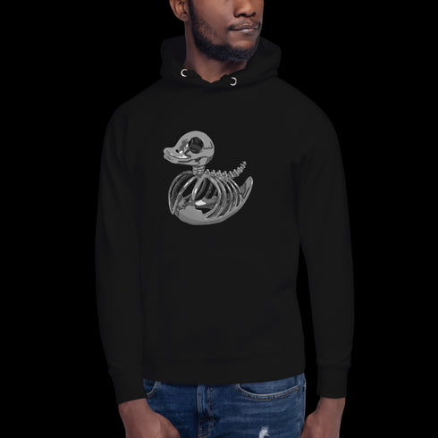 Silver Rubber Ducky - Adult Hoodie