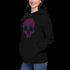 Neon Lines Skull - Adult Hoodie