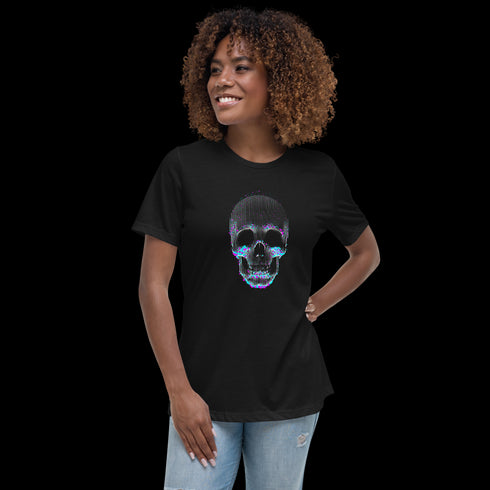 Glitched Lines - Women's Relaxed Tee